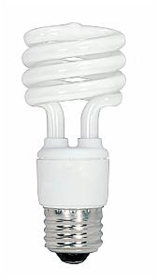 13 watt; Mini Spiral Compact Fluorescent; 5000K; 82 CRI; Medium base; 120 volts; 4-pack