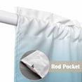 thumbnail image 2 of Blue White Ombre Kitchen Window Curtains, Swag Curtains Valance for Bedroom Living Room Bathroom, Gradient Color Modern Abstract Art Rod Pocket Window Treatment Curtain Block Drapes 2 Panels 36"x63", 2 of 9