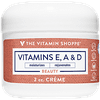 The Vitamin Shoppe Vitamin E, A and D Cr?me, Moisturizes and Rejuvenates, Apply After Cleansing to Damp Skin Daily (2 Ounces Cream)