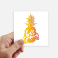 thumbnail image 1 of PineFruit Summer Sunshine Fruit Sticker Square Waterproof Stickers Wallpaper Car Decal, 1 of 1