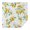 Yellow Lemon Flowers, variant on Lemon Mixed Citrus Fruits DarkGreen Pattern Square Tablecloth,Waterproof Square Table Cover,Wipeable Spillproof Washable Table Cover for Home Kitchen Party Decor 42"X42"(107x107cm)
