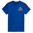 thumbnail image 2 of Marvel Captain America - Retro Distressed Flag Pose - Men's Short Sleeve Graphic Tee, 2 of 4