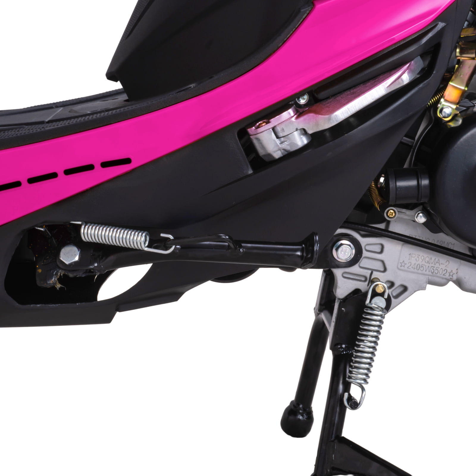 Double Global Brand 200 Gas Moped Adult Gas Street Moped with 12" Wheels! LED Headlight!