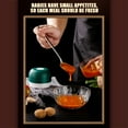 thumbnail image 4 of 3.38*3.85 Inch Electric Garlic Chopper, Mini Portable Veggie Chopper, Garlic Grinder Masher Onion Chopper, Blender to Vegetable, Wireless Food Processor for Ginger, Chili, Fruit, Meat, etc, 4 of 7