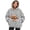 Gray, variant on laqbezok Pet Pouch Hoodie, Cozy Cuddle Hoodie with Kangaroo Pocket for Small Pets, Oversized Fleece Pet Carrier Sweatshirt for Cats and Small Dogs, Beige L
