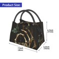 thumbnail image 2 of Disketp Skeleton Hand Rose Butterfly Insulated Bags, Insulated Cooler Bag Totes for Lunch Beach Camping, 2 of 6