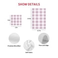 thumbnail image 7 of Pink Plaid Kitchen Dish Towels for Drying Dishes Set of 2, Spring Summer Farmhouse Buffalo Checkered Waffle Weave Microfiber Hand Tea Bathroom Towels Quick Dry & Absorbent Towel 12x12, 7 of 7