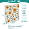 thumbnail image 3 of FORMRS 3 Ring Binder 1.5 inch with Pockets Set of 2 Clip Board 200 Sheets Capacity, Sunflowers and Leaves Pattern, 3 of 8