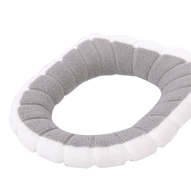 Wosthever Alfombrilla para asiento de inodoro, almohadilla suave, alfombrilla lavable para armario, cojín más cálido, accesorios de baño Juegos de accesorios de baño No.06 Wosthever HA001085-06