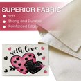 thumbnail image 2 of Valentine''s Day with Love Placemats Set of 4, Pink Black Hearts Arrows Holiday Dining Table Place Mats, Anniversary Wedding Kitchen Decor Home Decoration 12 x 18 Inch, 2 of 5