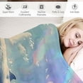 thumbnail image 3 of Shiartex Whales Throw Blanket, Warm Thick Soft All Season Fluffy Couch Throw, Cozy Flannel Blanket Sofa Bed, Anti-Pilling Washable Bed Blanket 40x50in, 3 of 6