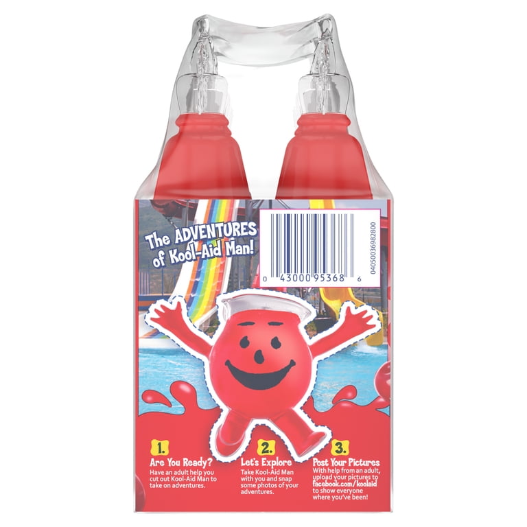 Kool-Aid, Soft Drink, 6 Bottles, Cherry Flavor, Artificial Flavor