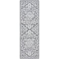 thumbnail image 7 of BoutiqueRugs Derya Traditional Area Rug - White, Charcoal, Black - 18" x 18" Sample, 7 of 7