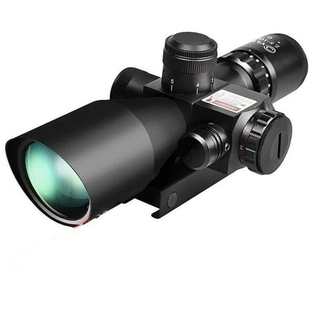 CVLIFE 2.5-10x40e Scope Red Illuminated with 20mm Mount