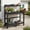 Black, variant on NOICOI Garden Potting Bench with Sliding Tabletop & Removable Sink, HDPE Outdoor Potting Workstation Table with Storage Shelf, Hooks, Handle & Wheels for Patio, Backyard & Garden, Black