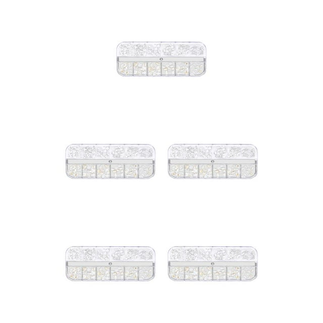 Vogacara 1 bolsa de cristal de cristal de forma especial fácil de pegar brillo combinación perfecta de diamantes de imitación para Tipo 7 5piezas