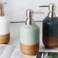 thumbnail image 5 of Vintage Ceramic Lotion Push Bottle Countertop Soap Dispenser For Kitchen Bathroom 400ml, 5 of 6