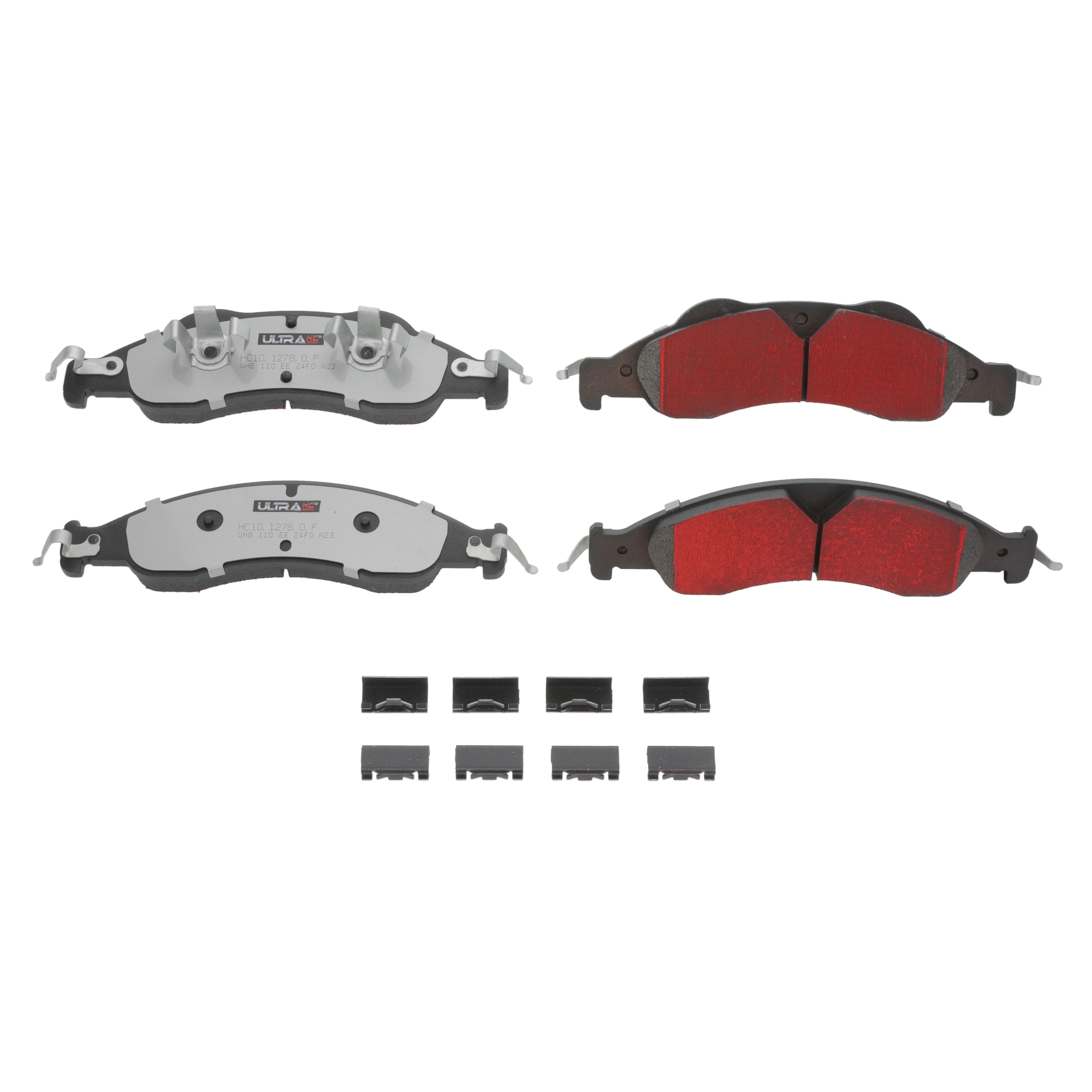 Ultra HC 1000 Brake Pad Set, Front HC10.1278.0.F, Ford Expedition 2009-2007