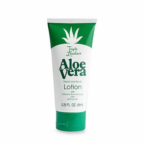 Triple Lanolin Aloe Vera Hand and Body Lotion 2.25 oz Travel Size