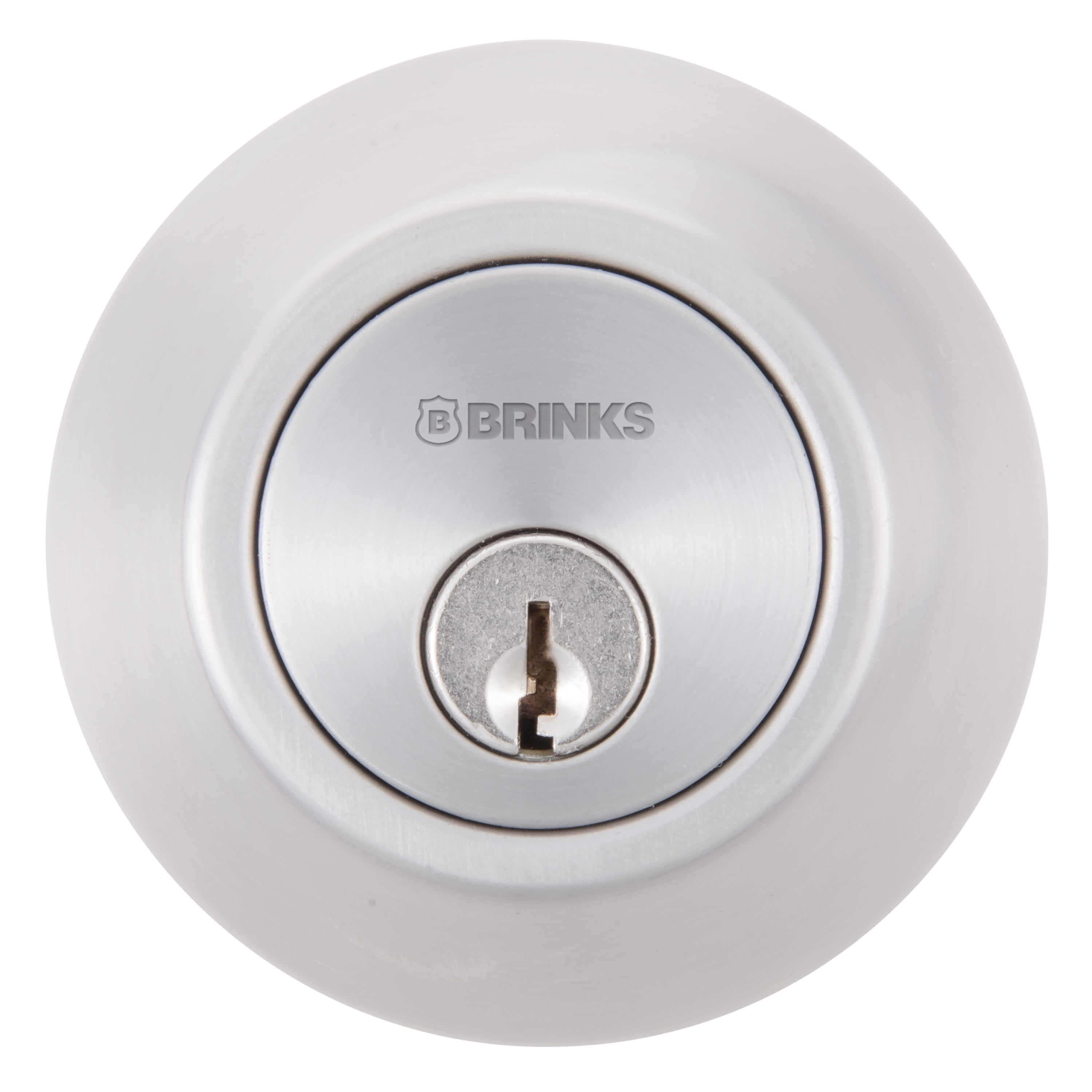 (2 pack) Brinks Mobile Home Single Cylinder Deadbolt Lock, Stainless Steel Finish