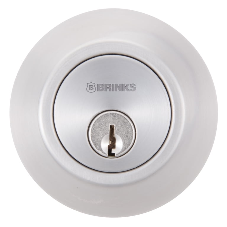 Brinks Mobile Home Single Cylinder Deadbolt, Stainless Steel photo 1