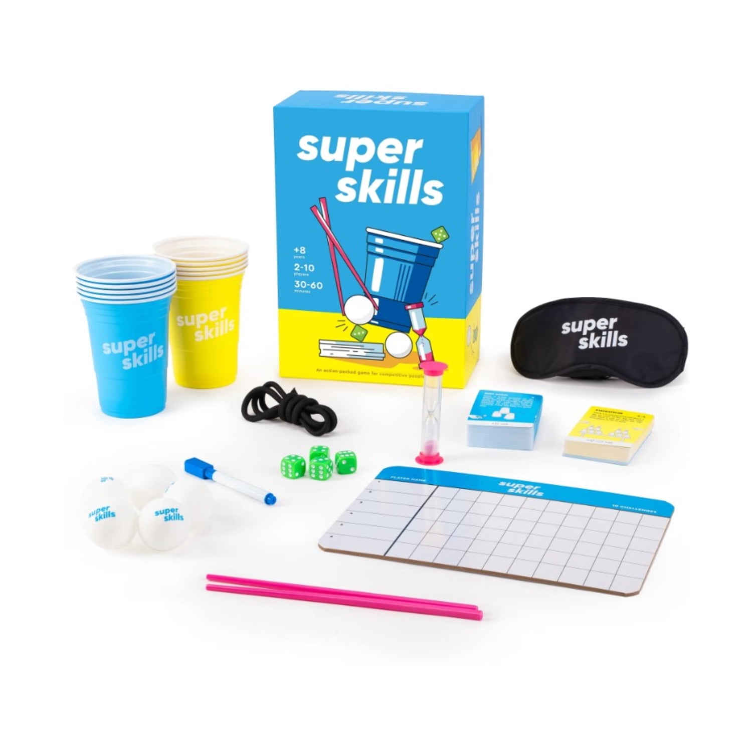Super Skills - Action Game for Competitive People - Beat Your Friends at 120 Challenges - Fun Group Activity for Family Night or Party with Kids, Teen