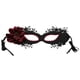 thumbnail image 5 of Media cara Máscara de ojos Máscara de ojos Estampado de flores Decorativo Vestir Escudo facial Mujeres Máscara de ojos para baile Carnaval, 5 of 9