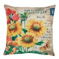 thumbnail image 1 of Tinglu Throw Pillow Covers Peacock Feather Sunflower Decor Pillow Case Cushion Pillow Cover for Sofa, 1 of 8