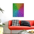 thumbnail image 4 of Sikiie Colorful Glitter Print Canvas Decorative Hanging Painting, Anti-shrinkage Hanging Frame, Suitable for Home, Office Wall Decorations, 4 of 6