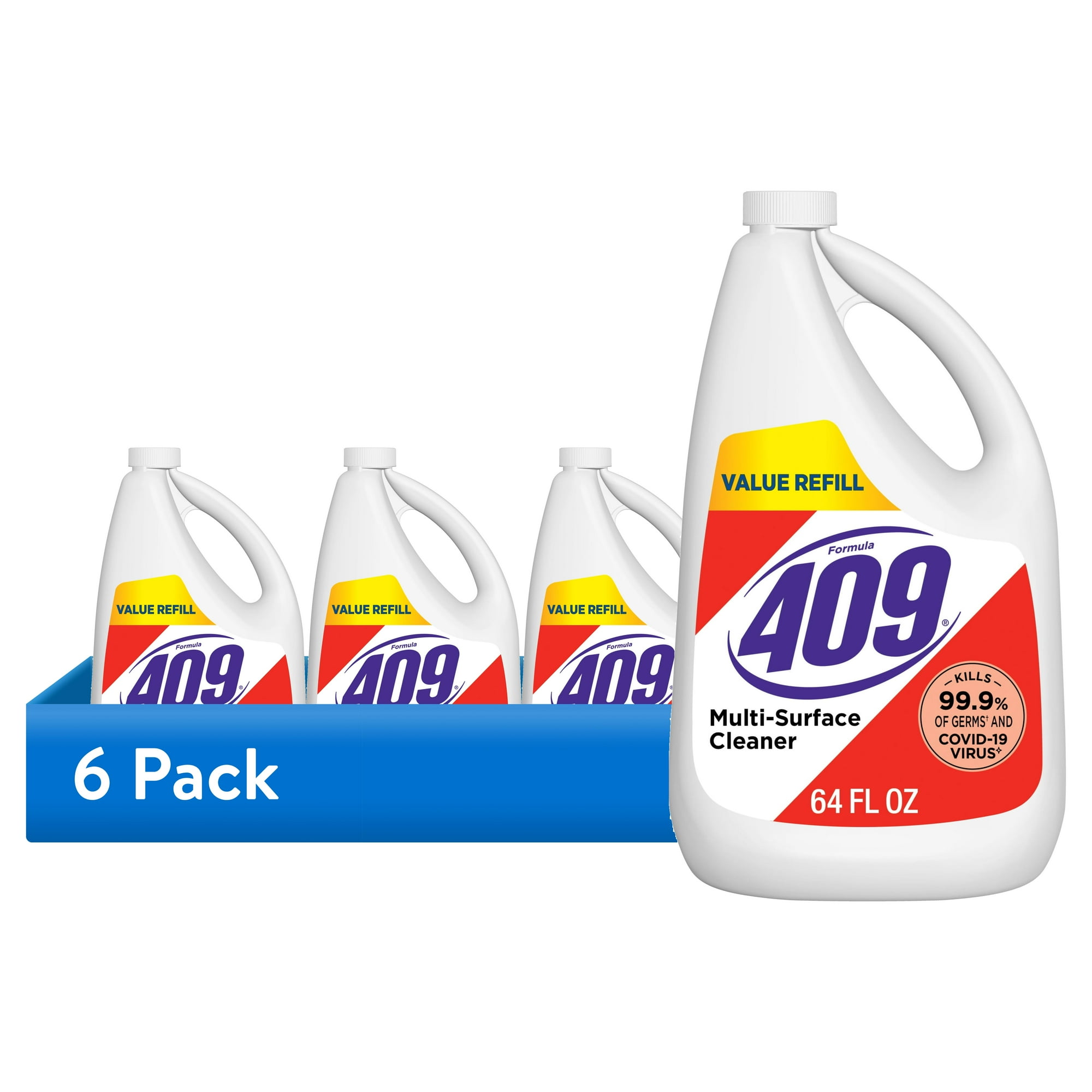 (6 pack) Formula 409 Multi-Surface Cleaner, Refill Bottle, 64 oz