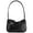 Black, variant on BadPiggies Cresent Shoulder Bags for Women Trendy Small Handbag Purses Vegan Leather Hobo Bag - Black