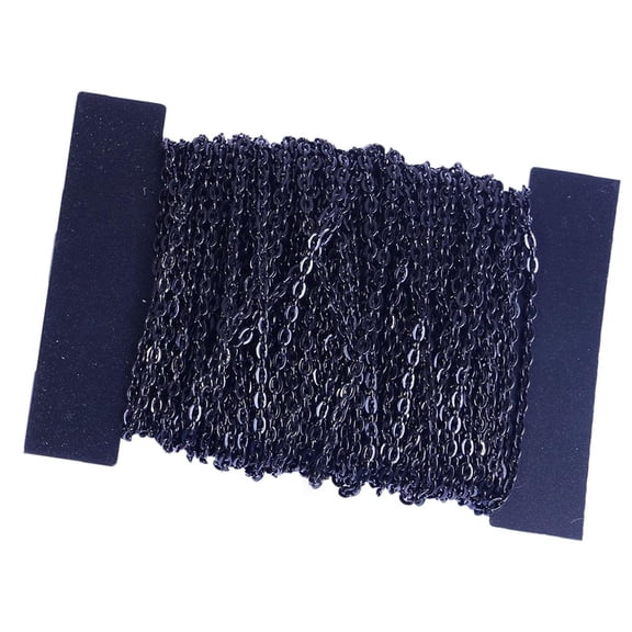 Iron Chains Link for DIY Jewelry Makings Black