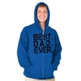 thumbnail image 4 of Best Dad Ever Cool Fathers Day Gift Zip Hoodie Sweatshirt Men Brisco Brands S, 4 of 6