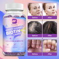 thumbnail image 3 of Beworths Biotin Gummies 12000mcg for Hair Growth, Skin & Nails,  with Biotin, Collagen, Chlorophyll, Zinc and Vitamin Complex,60 Count, 3 of 8