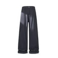 thumbnail image 4 of GUZOM Mens Navy Wide Leg Cargo Pants Casual Loose Fit, Big & Tall Relaxed Fit Streetwear Pants with Pockets, 100% Polyester Sizes M-5XL,Size L, 4 of 6