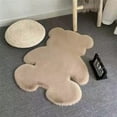 thumbnail image 1 of Alfombra suave con forma de oso Jadeshay, 1 of 12