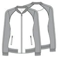 thumbnail image 7 of Cherokee Infinity Women Warm Up Medical Scrubs Jacket Zip Front CK309, L, Marked Hearts, 7 of 7