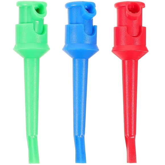 Miangastore 3pcs Test Lead Multimeter Probe Grabber Clip For Electronic Component Testing