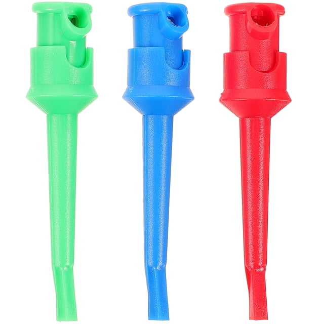 Miangastore 3pcs Test Lead Multimeter Probe Grabber Clip For Electronic Component Testing