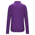 thumbnail image 6 of Otntypg Women's Turtleneck Long Sleeve Shirts Fall Fashion Basic Slim Fit Solid Color Thermal Layering Underwear Tops Winter Warm Clothes Purple L, 6 of 8