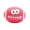 Pink, variant on 1 Pcs Funny Face Latex Squeaky Dog Chew Toy, 4.5 Inch Textured Dental Cleaning Interactive Play Ball, Lightweight Bite Resistant Puppy Toy for Small Medium Dogs Indoor Outdoor Use(Orange)