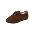 thumbnail image 2 of Taylonsss Chaussures Plates pour Femmes Doublées de Polaire à Enfiler avec Bout Rond et Design à Lacets devant pour l'Hiver Confortables et Chaudes Chaussures Décontractées avec Doublure Respirante et Semelle en Caoutchouc Durable, 2 of 8