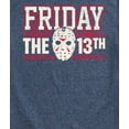 thumbnail image 3 of Friday The 13Th - Collegiate Jason Mask - Men's Short Sleeve Graphic T-Shirt, 3 of 5