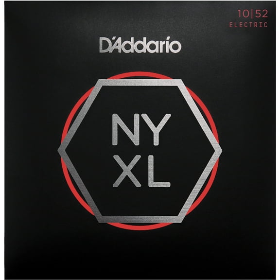D'Addario NYXL1052 Nickel Wound Electric Guitar Strings, Light Top / Heavy Bottom, 10-52