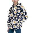 thumbnail image 2 of Rocae Daisy Floral for Hoodie for Boys Sweatshirts for Teen Girls Youth Hoodie-X-Large, 2 of 6