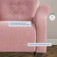 thumbnail image 3 of BELLEZE Accent Chair Armchair for Living Room - Allston (Pink), 3 of 7