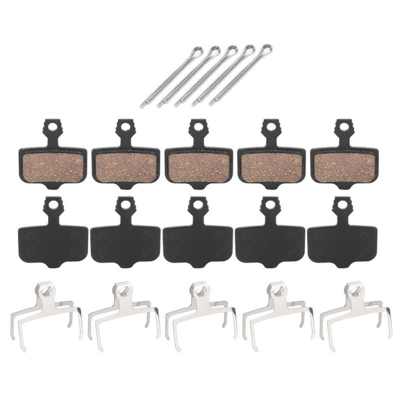 30MM Semi-Metallic Resin Bike Disc Brake Pads for Mountain Bikes & Electric Vehicles, Set of 5 Pairs