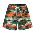 thumbnail image 4 of COMVALUE Women's Plus Size Swim Shorts Quick Dry Beach Boardshorts Swimwear Bottom Trunks 2026 (Dark Green, XXL), 4 of 5