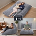 thumbnail image 4 of MAGMALIFE Sofá Puff Extra Grande 3 En 1, Espuma Memory Foam y Funda Suave, 4 of 8