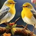 thumbnail image 6 of nygtbtfer  Animals Bird Flowers Round Tablecloth Round Fitted Table Cover with Elastic Edge Washable Outdoor Circle Table Cloths for Kitchen Dining Party Picnic Indoor Patio Decor 46-50, 6 of 8